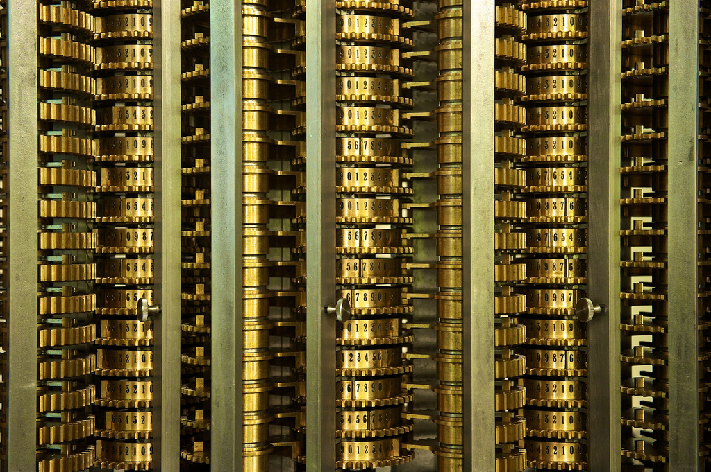 Closeup of Babbage Difference Engine #2