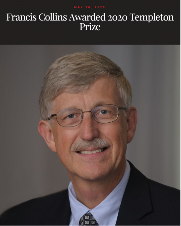 Francis Collins Awarded 2020 Templeton Prize