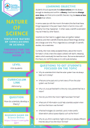 Nature of Science: Theories For The Formation Of The Moon – KS4